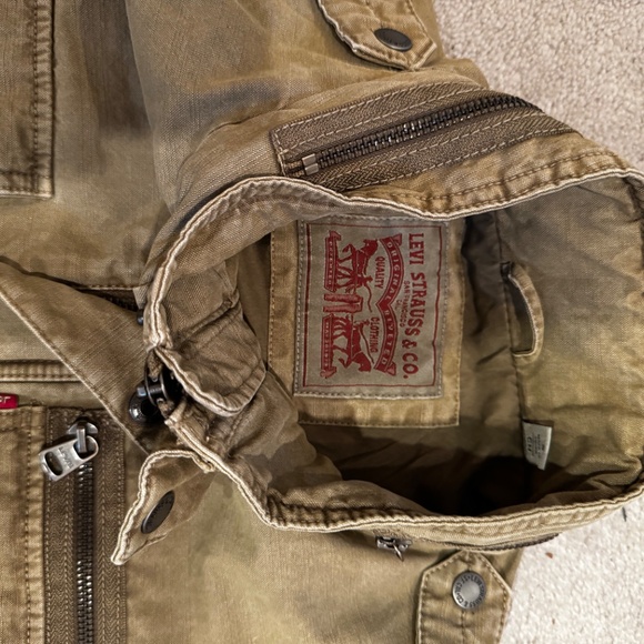 Levi’s Field Jacket Khaki Men’s Medium - Picture 2 of 5
